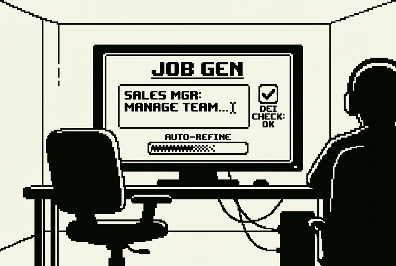 Job description generator with DEI language check